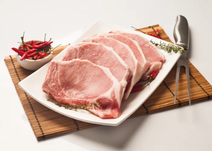 5 slices of pork meat