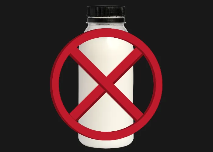 milk with x sign